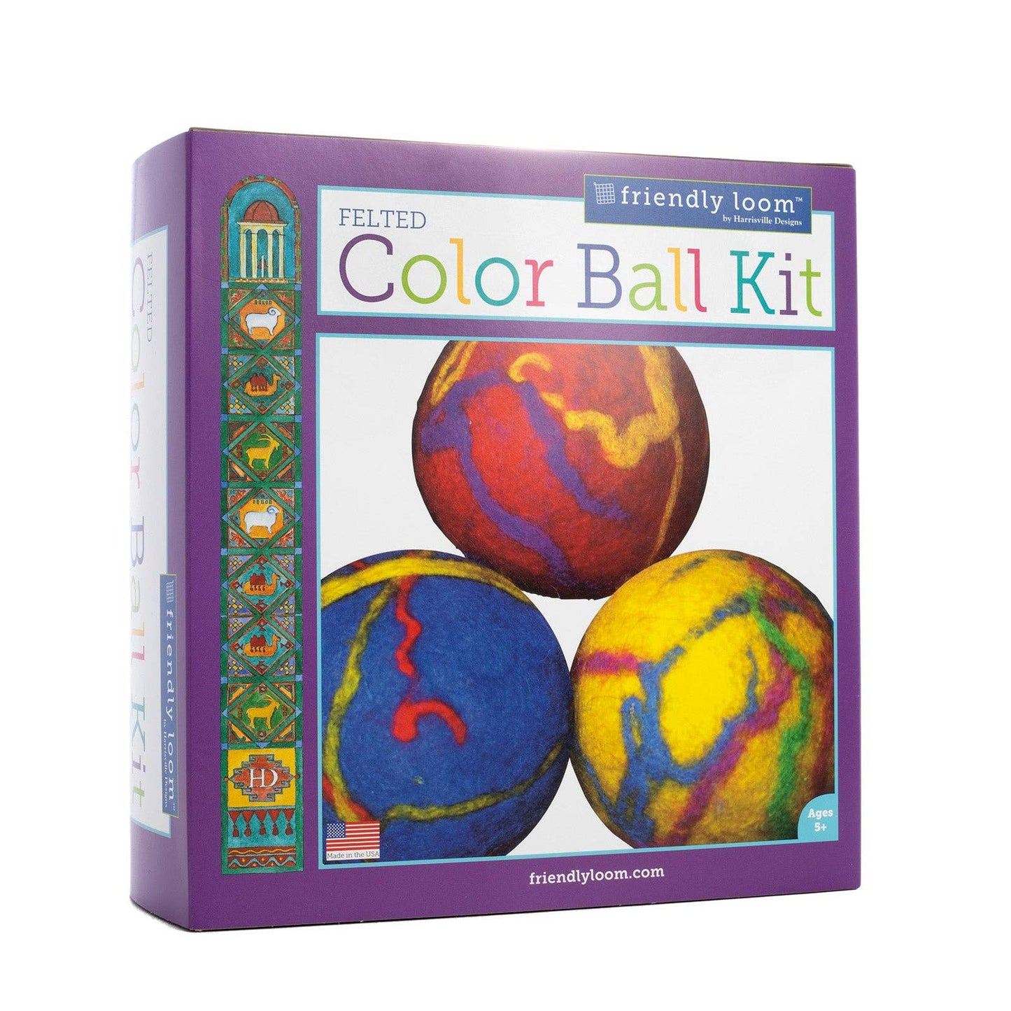 Friendly Loom-Felted Color Ball Kit-craft kit-gather here online