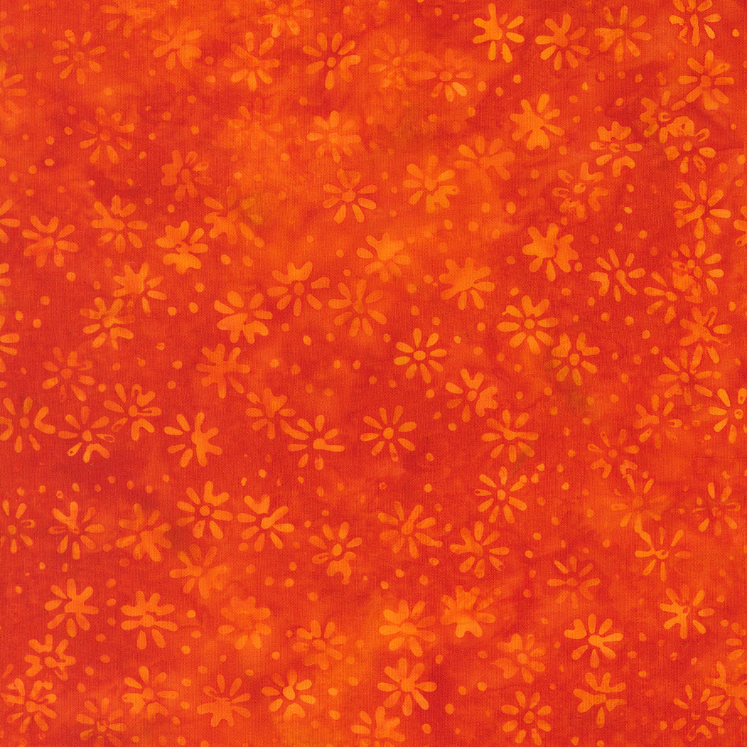 Moda-Flower Burst Tangerine-fabric-gather here online
