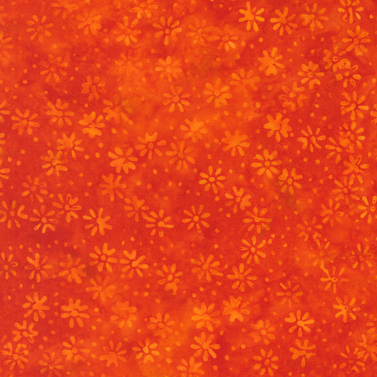 Moda-Flower Burst Tangerine-fabric-gather here online