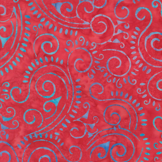 Moda-Swirls Raspberry-fabric-gather here online