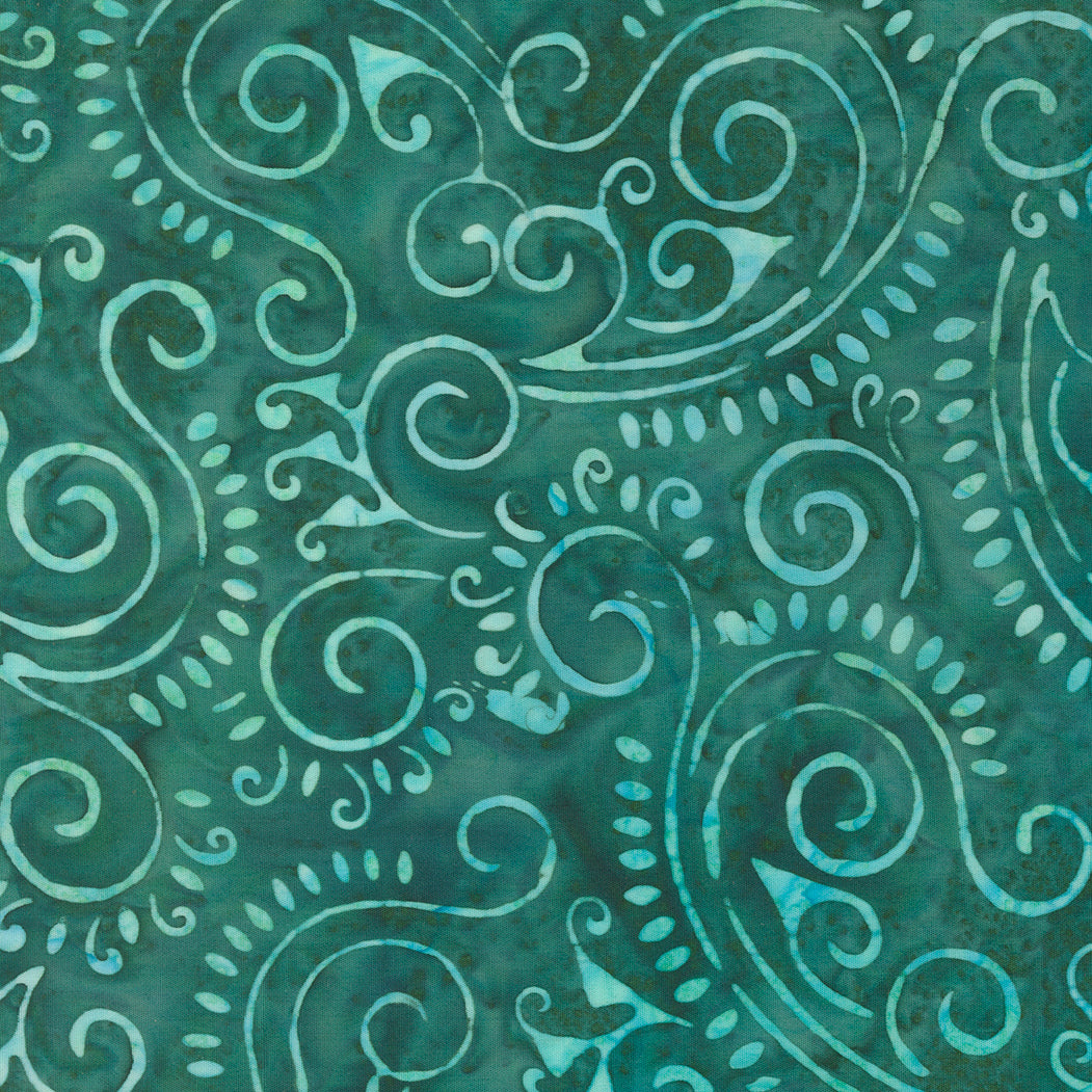 Moda-Swirls Lagoon-fabric-gather here online