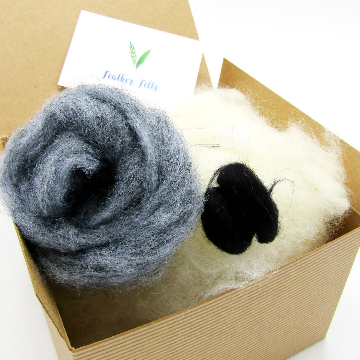 Feather Felts-Blue Whale Needle Felting Kit - Without Foam-craft kit-gather here online