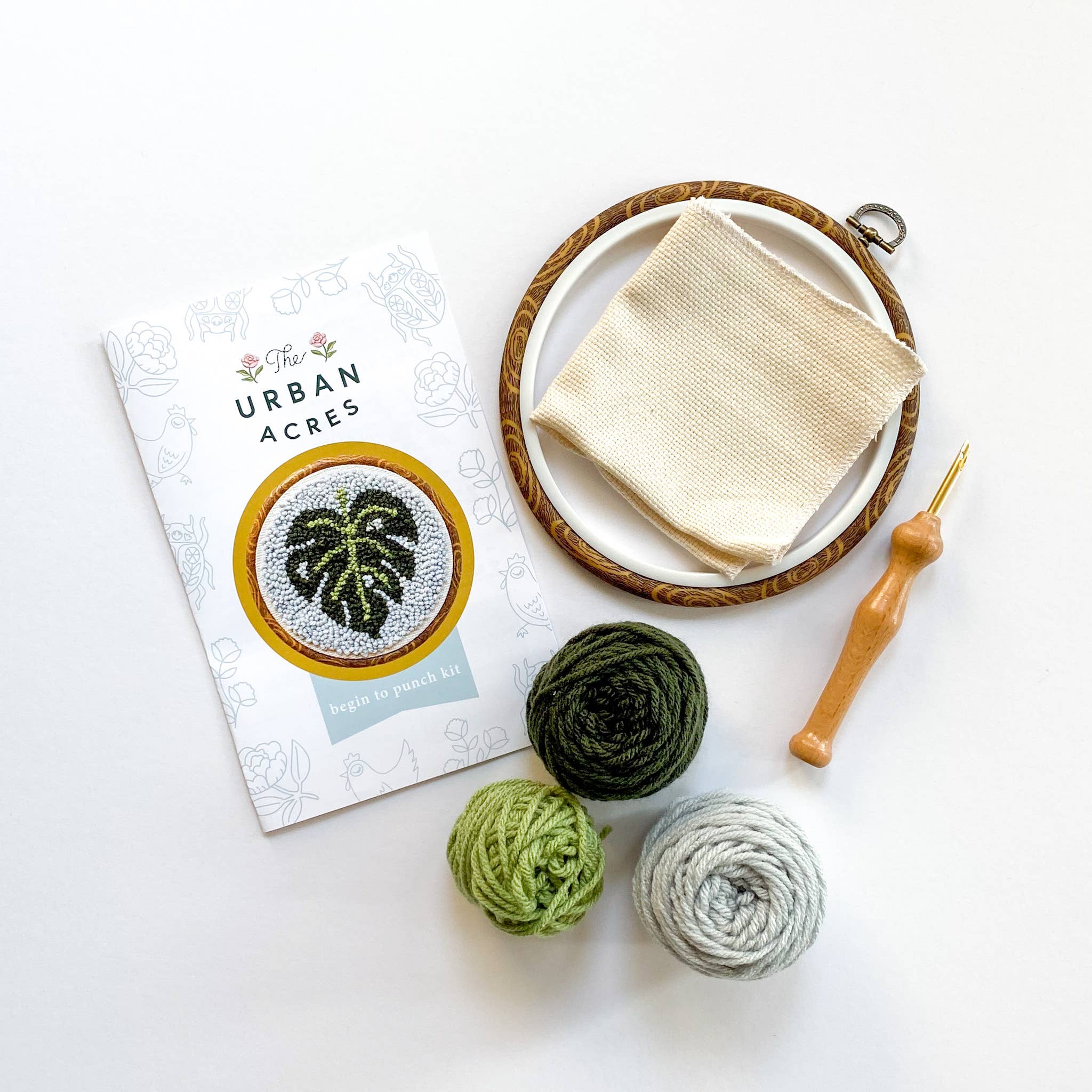 最強モンスターギル　ハンドメイド Classic Monstera Punch Needle Kit – gather here online