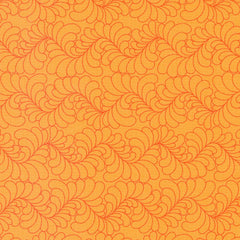 Moda-Feather Waves Orange-fabric-gather here online