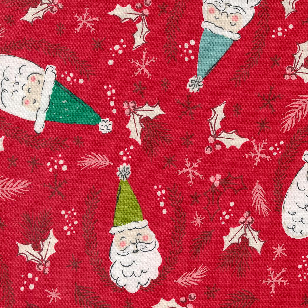 Moda-Jolly St. Nick Berry-fabric-gather here online