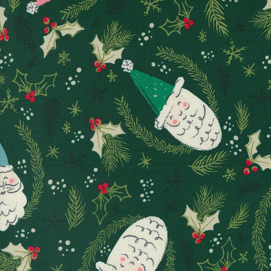 Moda-Jolly St. Nick Pine-fabric-gather here online