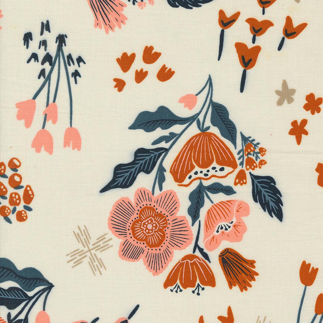 Moda-Garden Tales Eggshell-fabric-gather here online