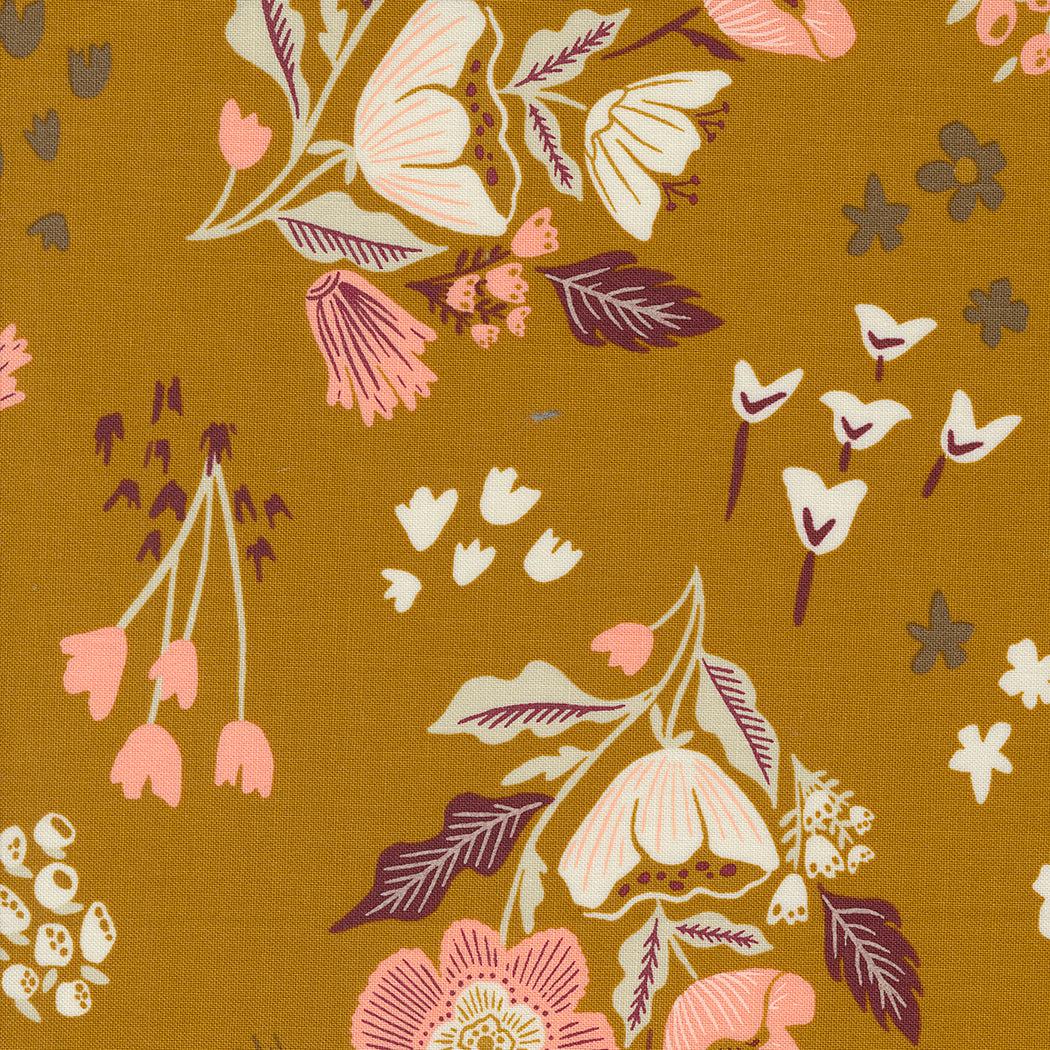 Moda-Garden Tales Caramel-fabric-gather here online