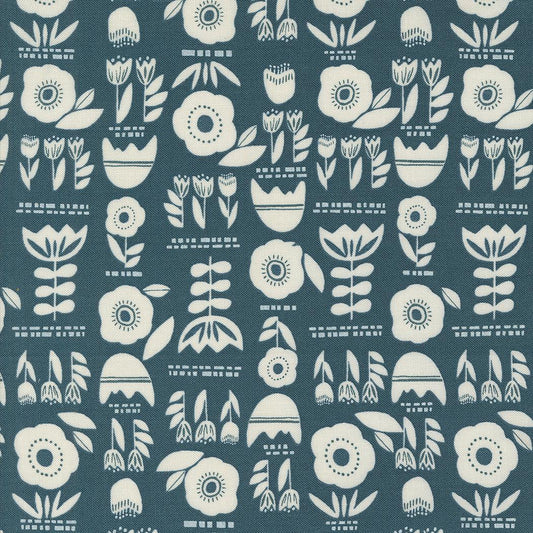 Moda-Posy Plot Teal-fabric-gather here online