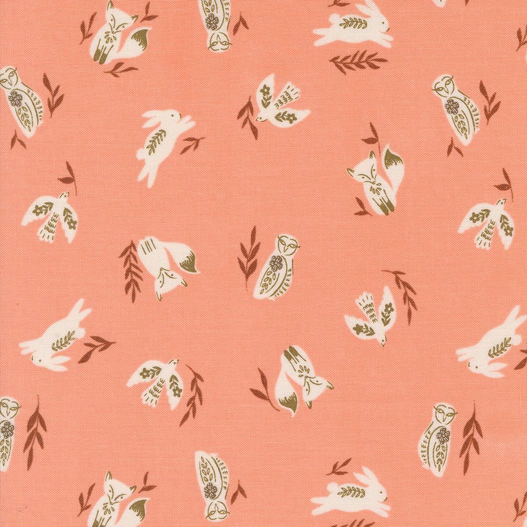 Moda-Fable Friends Peach Blossom-fabric-gather here online