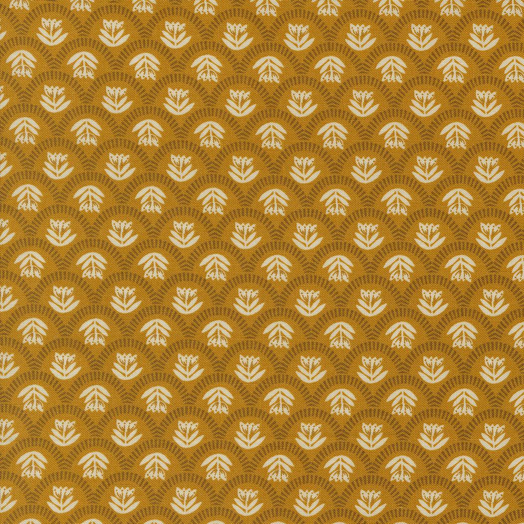 Moda-Scallop Story Caramel-fabric-gather here online