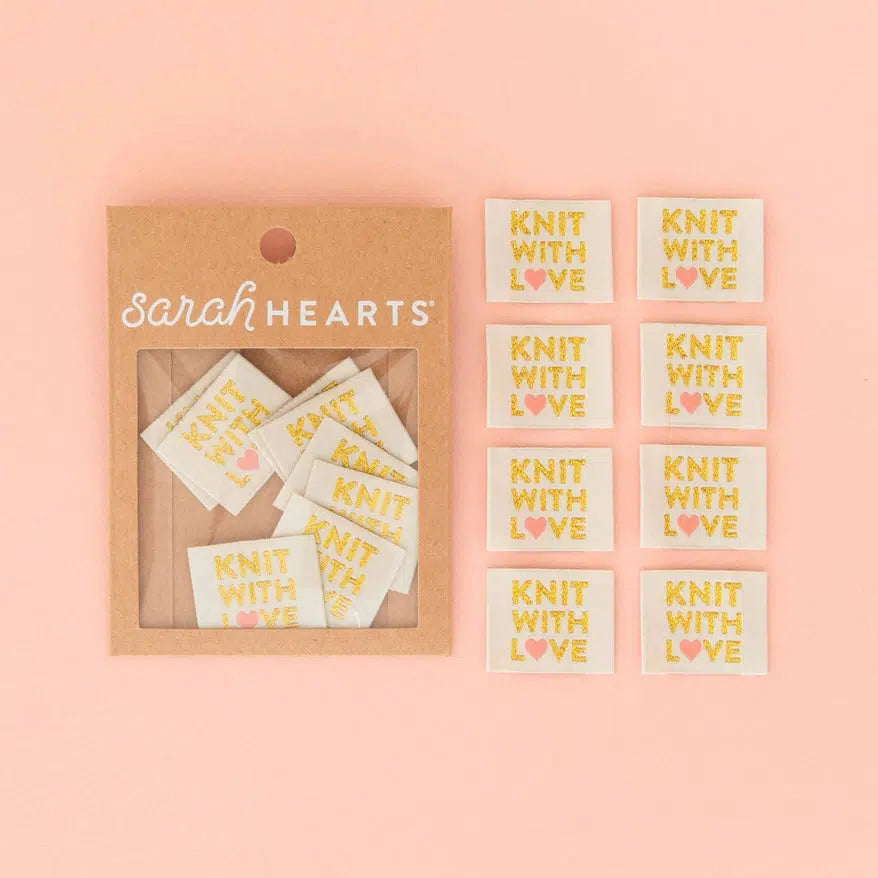 Sarah Hearts-Knit with Love Woven Labels-notion-gather here online