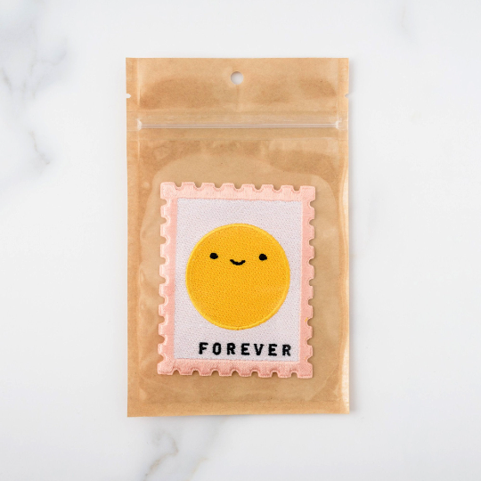 Happy Mail Forever Stamp Iron-On Patch