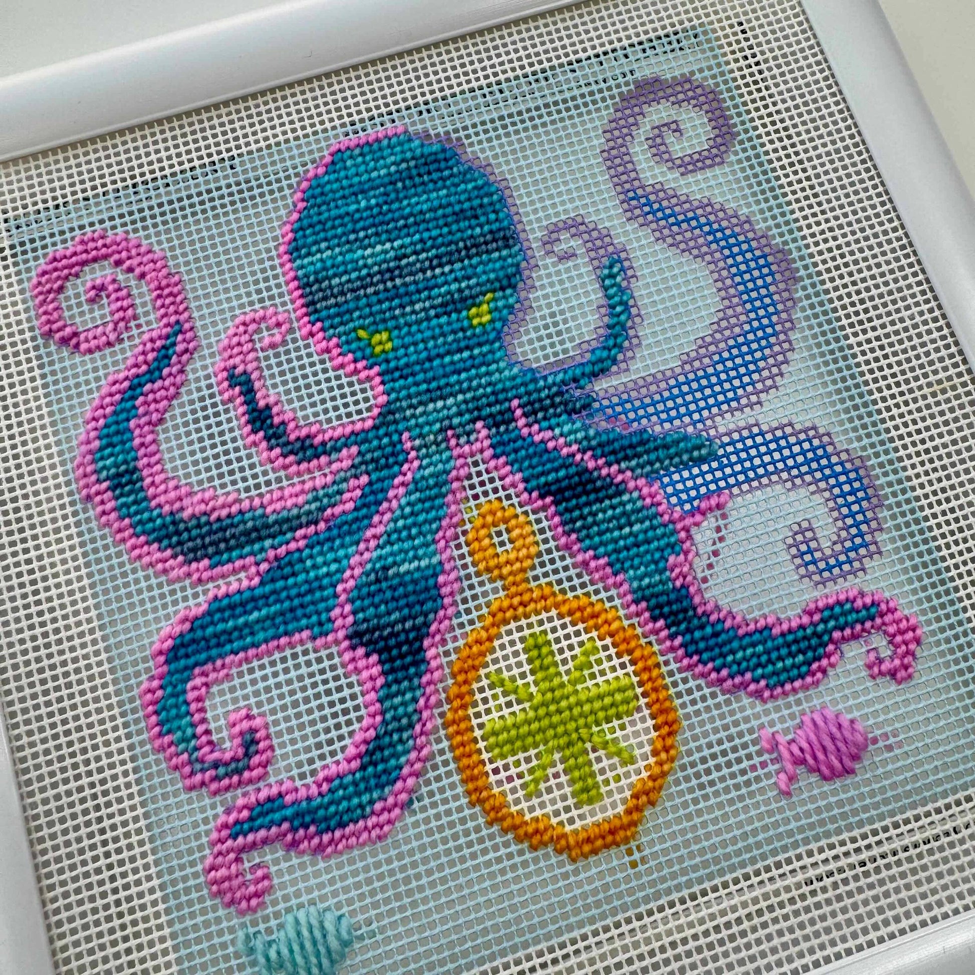 Storyteller Stitchery-Octopus Needlepoint Kit-xstitch kit-gather here online