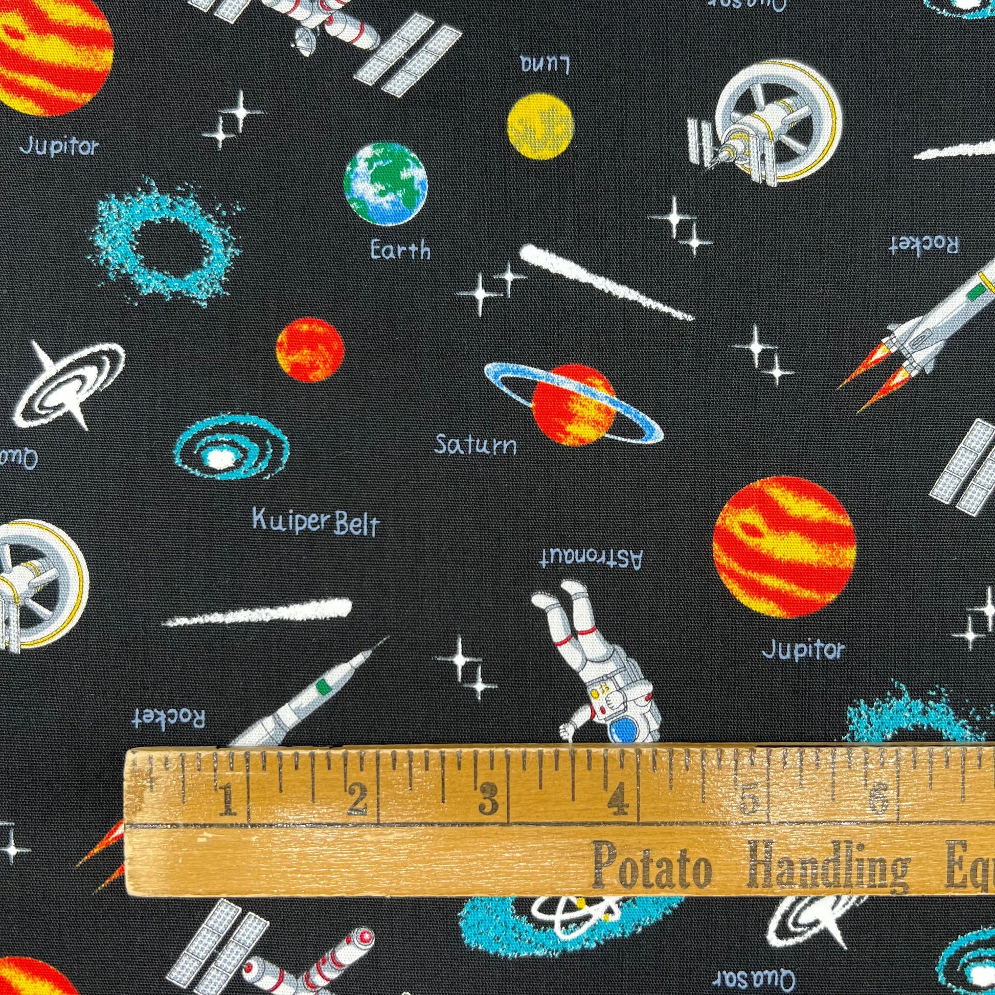 Cosmo-Spaced Out on Cotton-fabric-gather here online