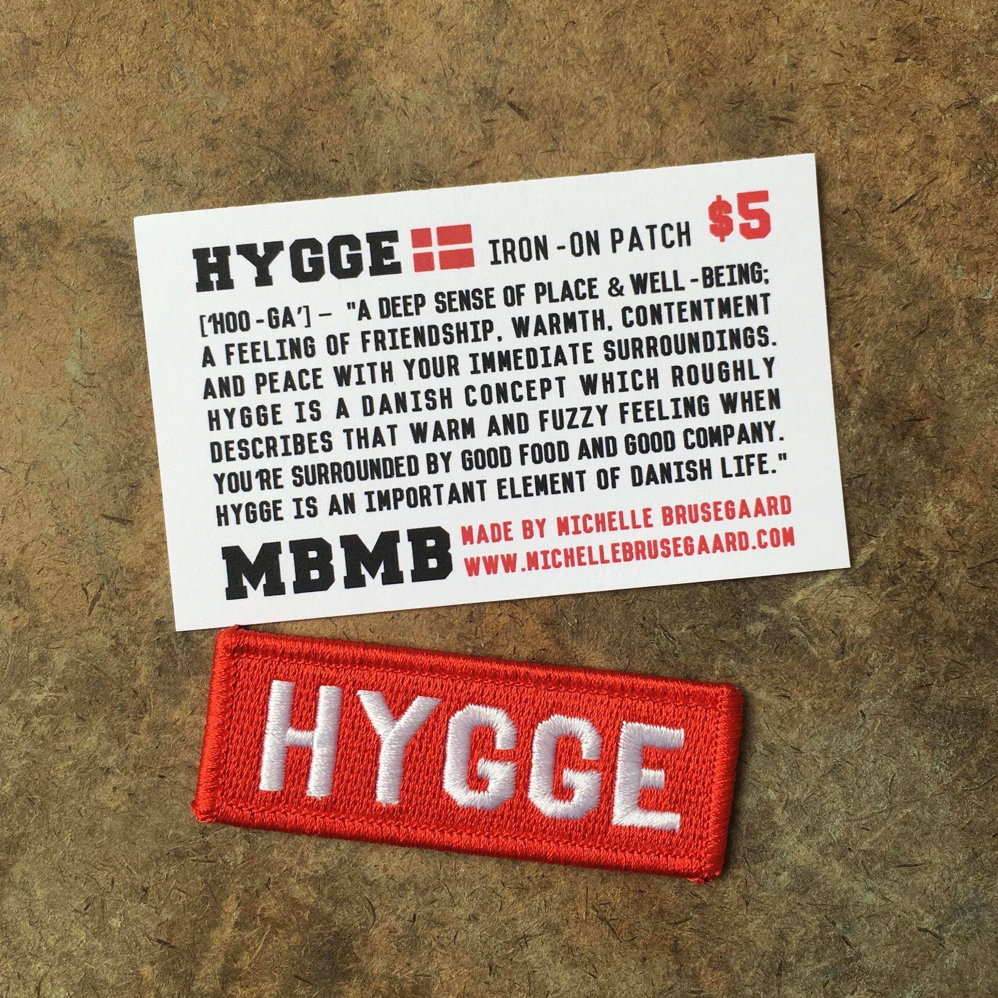 MBMB-Hygge Iron-On Patch-patches + pins-gather here online