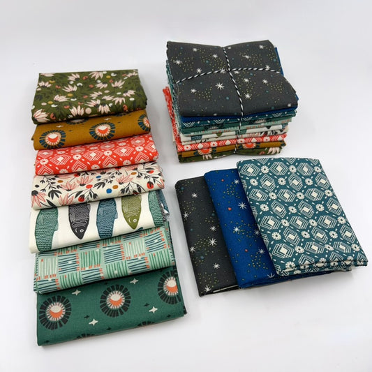 Cotton + Steel-Fat Quarter Bundle of Riverbank (10 Pieces)-fat quarters-gather here online