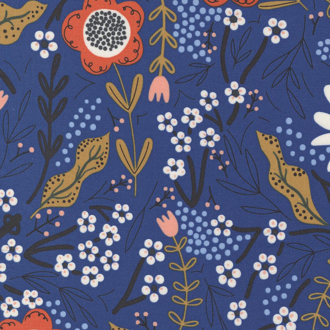 Moda-July Floral Bluebird-fabric-gather here online