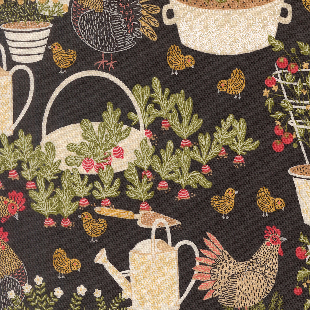 Moda-Chicken Garden Iron-fabric-gather here online