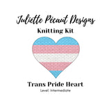 Juliette Pécaut Designs-Knitting Kit: Pride Hearts-knitting / crochet kit-Trans-gather here online