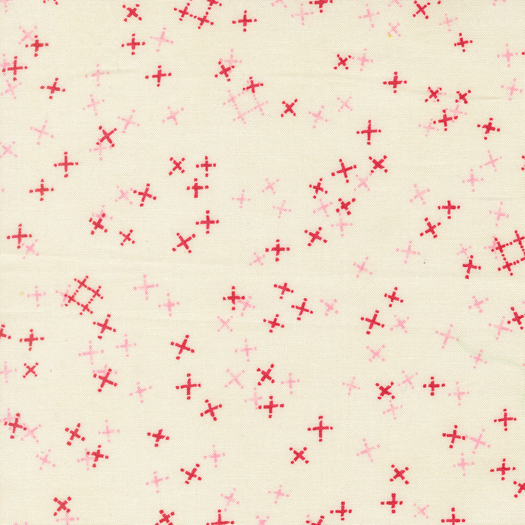 Moda-Tiny Pluses Cream-fabric-gather here online