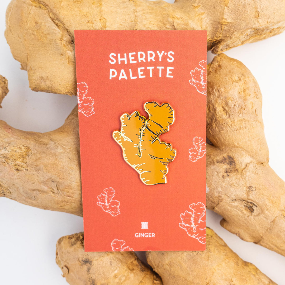Sherry's Palette-Ginger Enamel Pin-patches + pins-gather here online