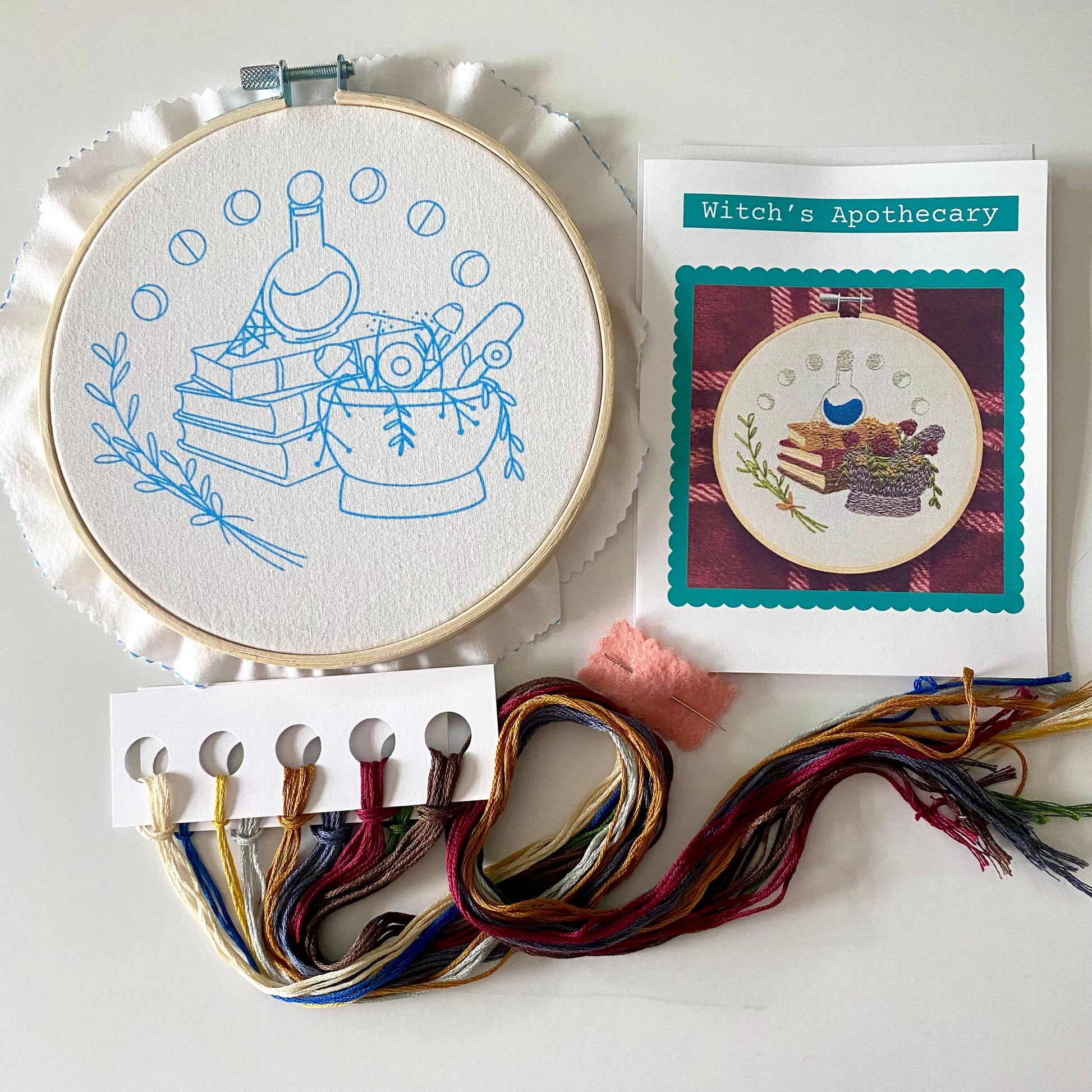 Stitches By Tiff-Witch's Apothecary Embroidery Kit-embroidery kit-gather here online