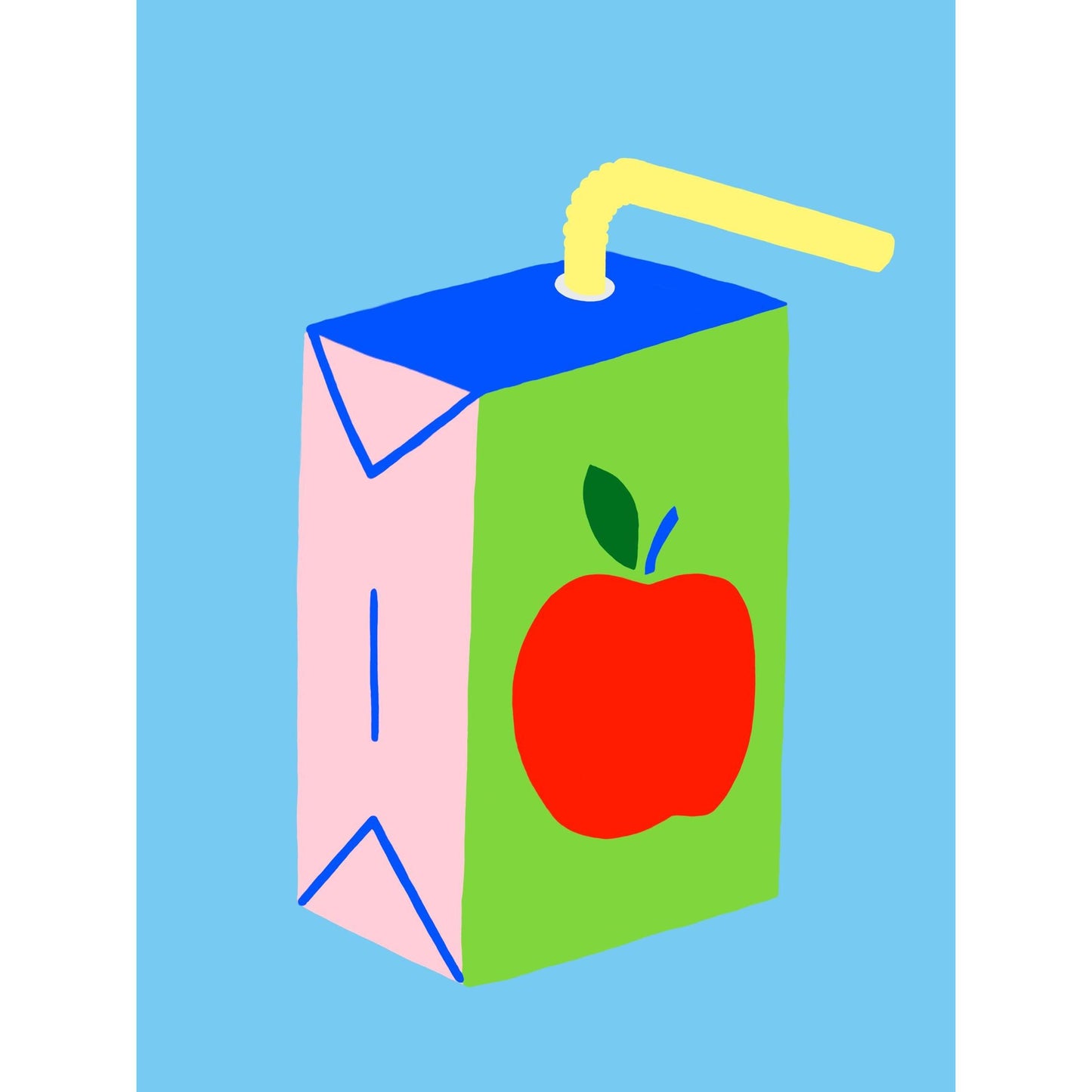 Hot Dang Press-One Big Iron-On Juice Box Transfer-patches + pins-gather here online