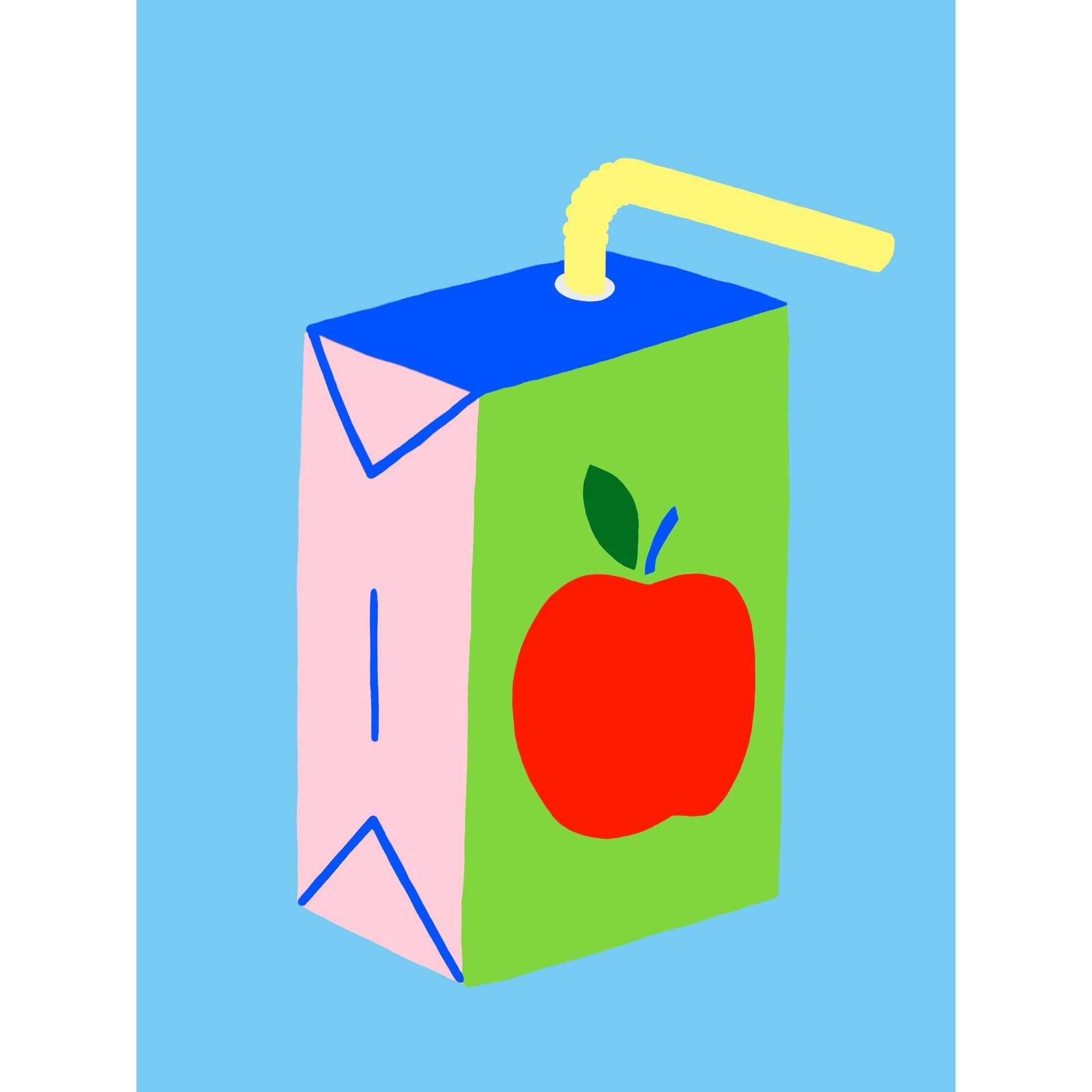 Hot Dang Press-One Big Iron-On Juice Box Transfer-patches + pins-gather here online