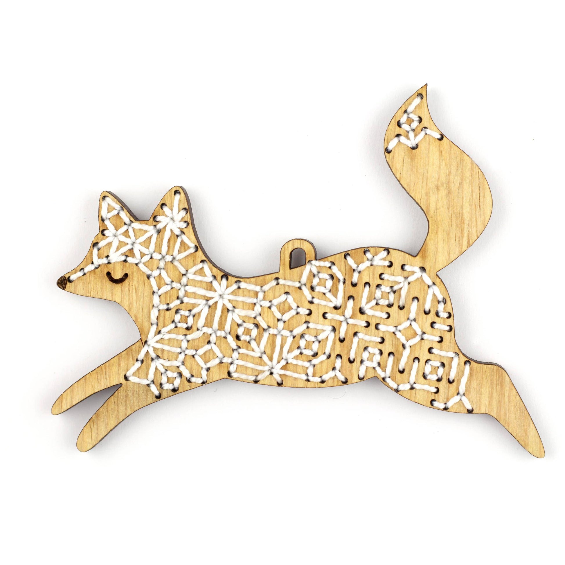 Kiriki Press-Fox DIY Ornament Kit-embroidery kit-gather here online