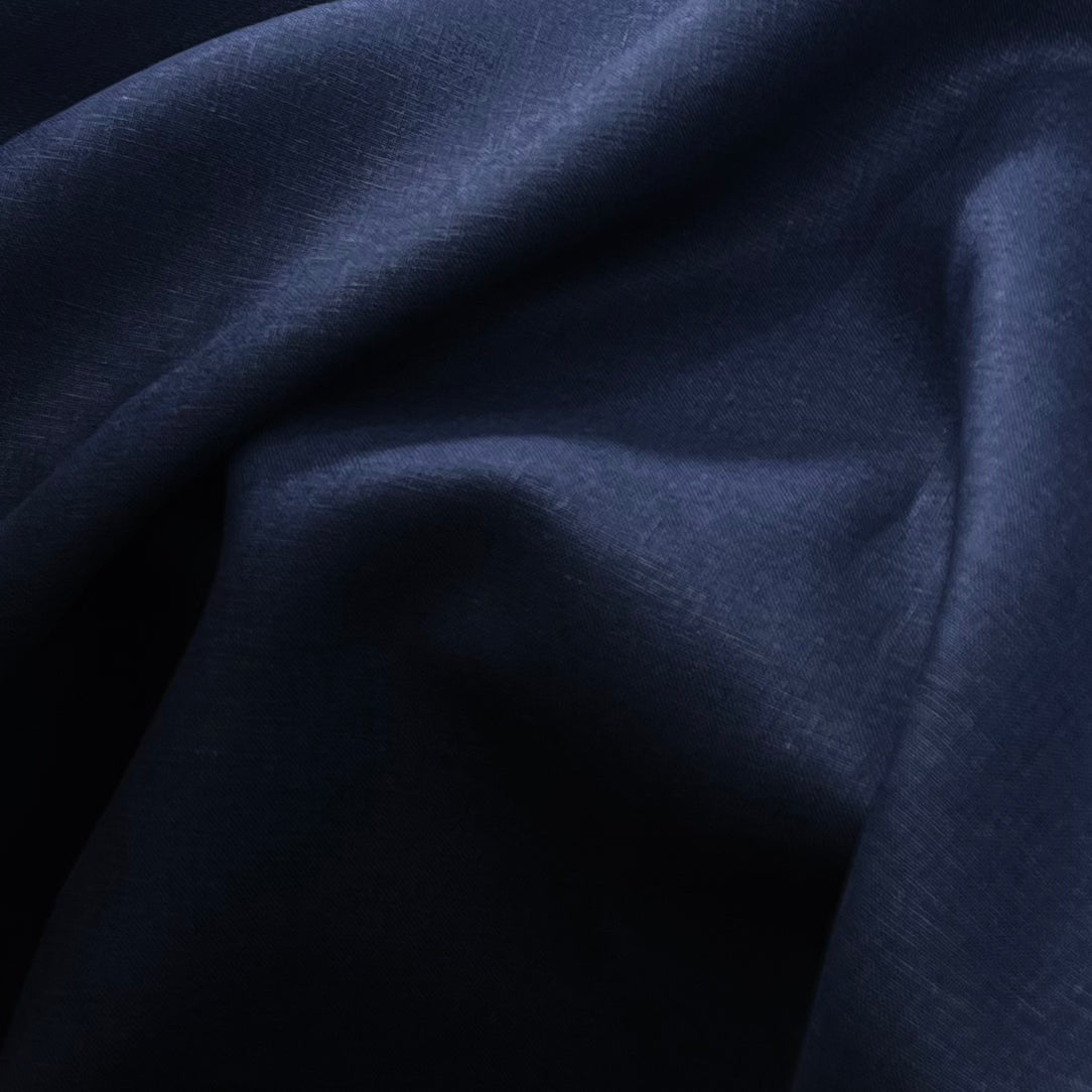 Lino Textil-Nevada Linen New Indigo-fabric-gather here online