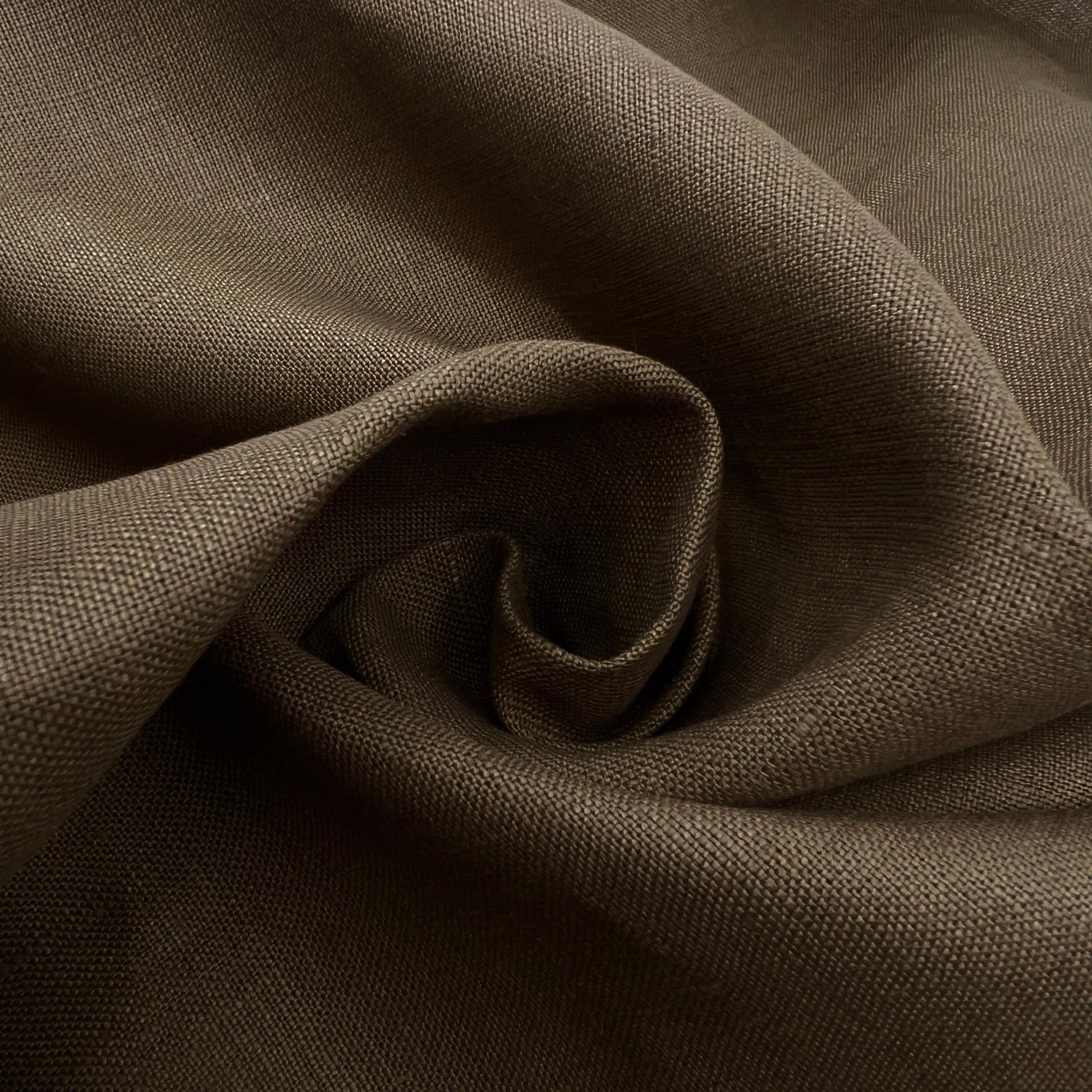 Lino Textil-Nevada Linen Brown-fabric-gather here online