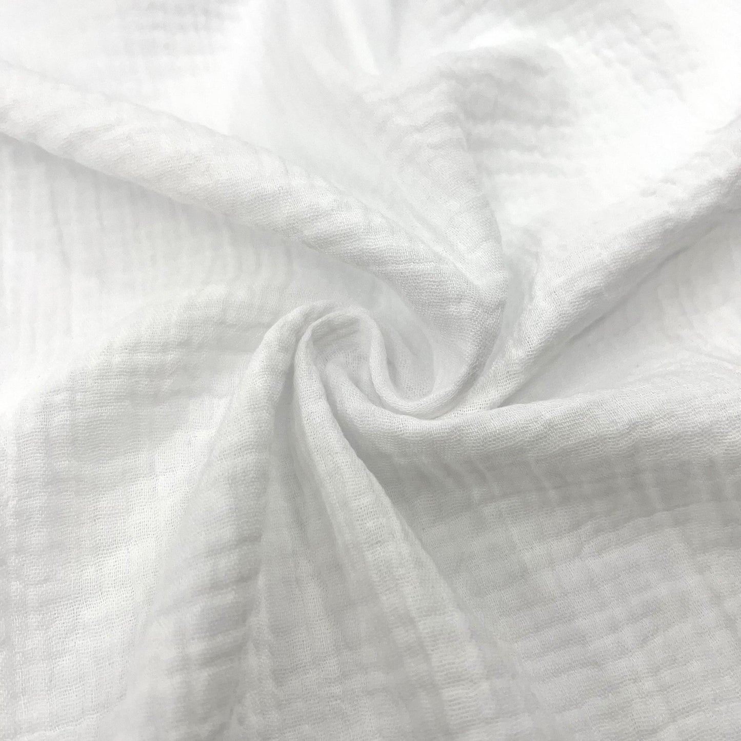 Secret Spark-Cotton Gauze Solid - White-fabric-gather here online