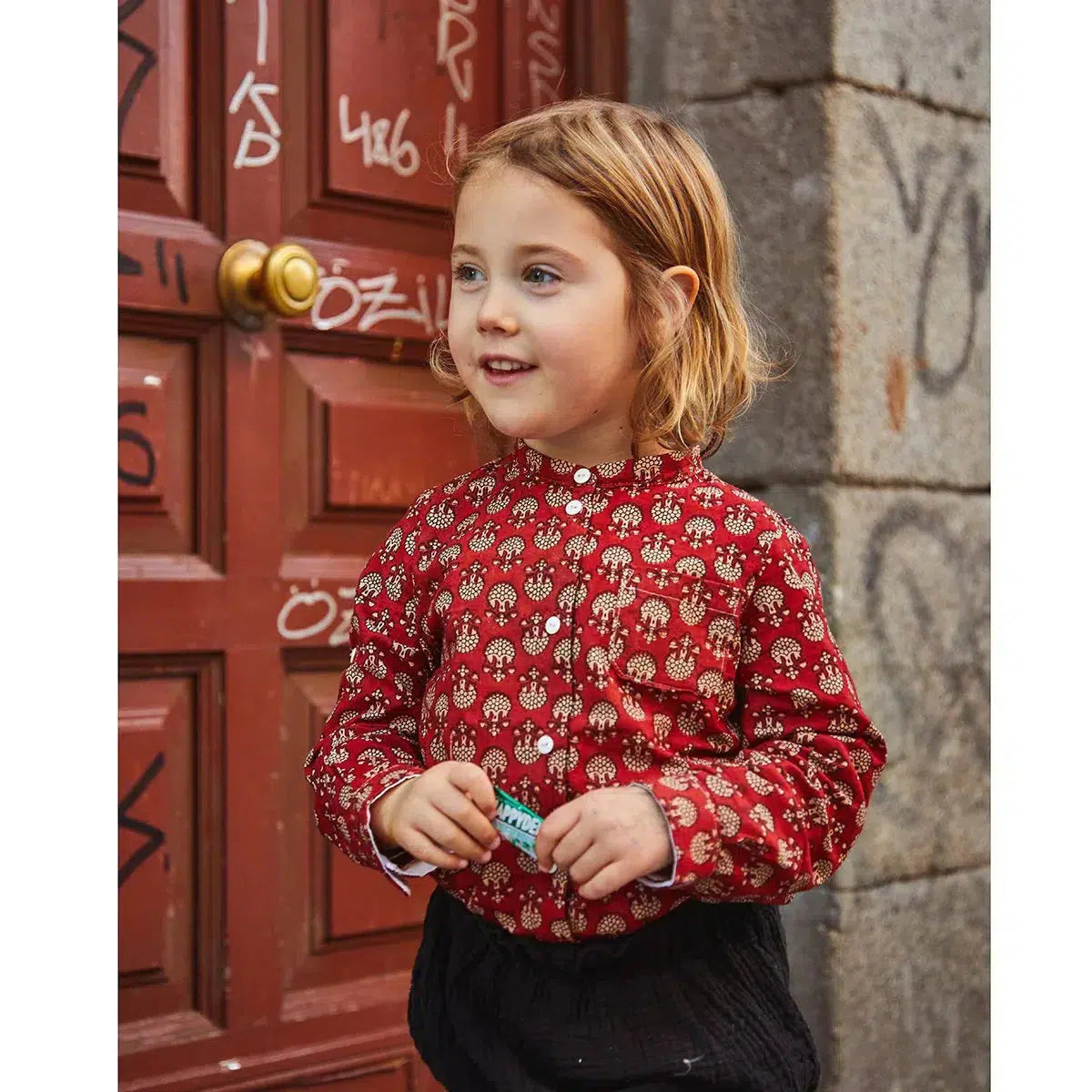 Ikatee-Paris Shirt Pattern-sewing pattern - kids-3-12 years-gather here online