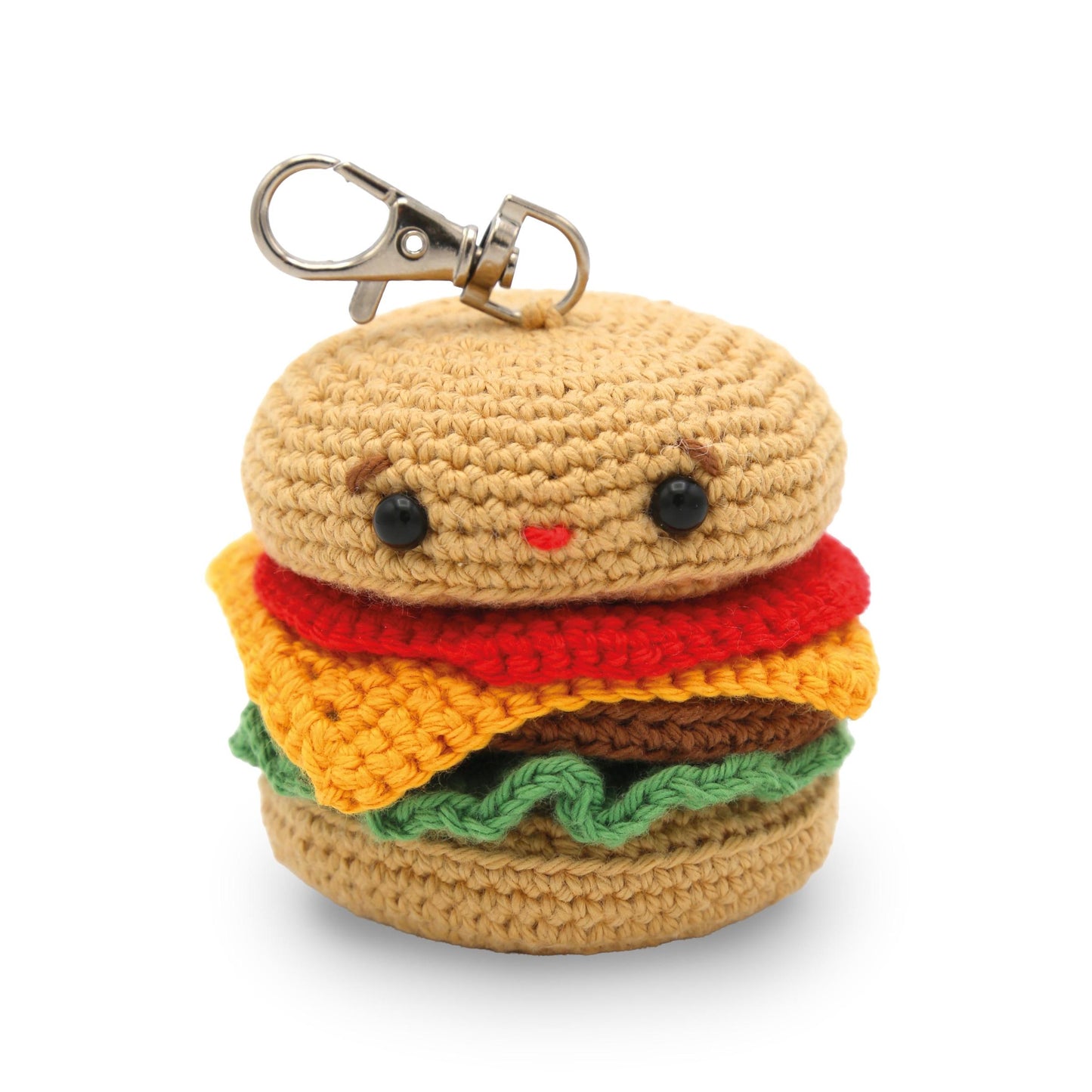 Hardicraft-DIY Crochet Kit - Hamburger Keychain-knitting / crochet kit-gather here online