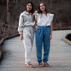 Charlie Darwin Textiles-Olene Pants Pattern-sewing pattern-gather here online