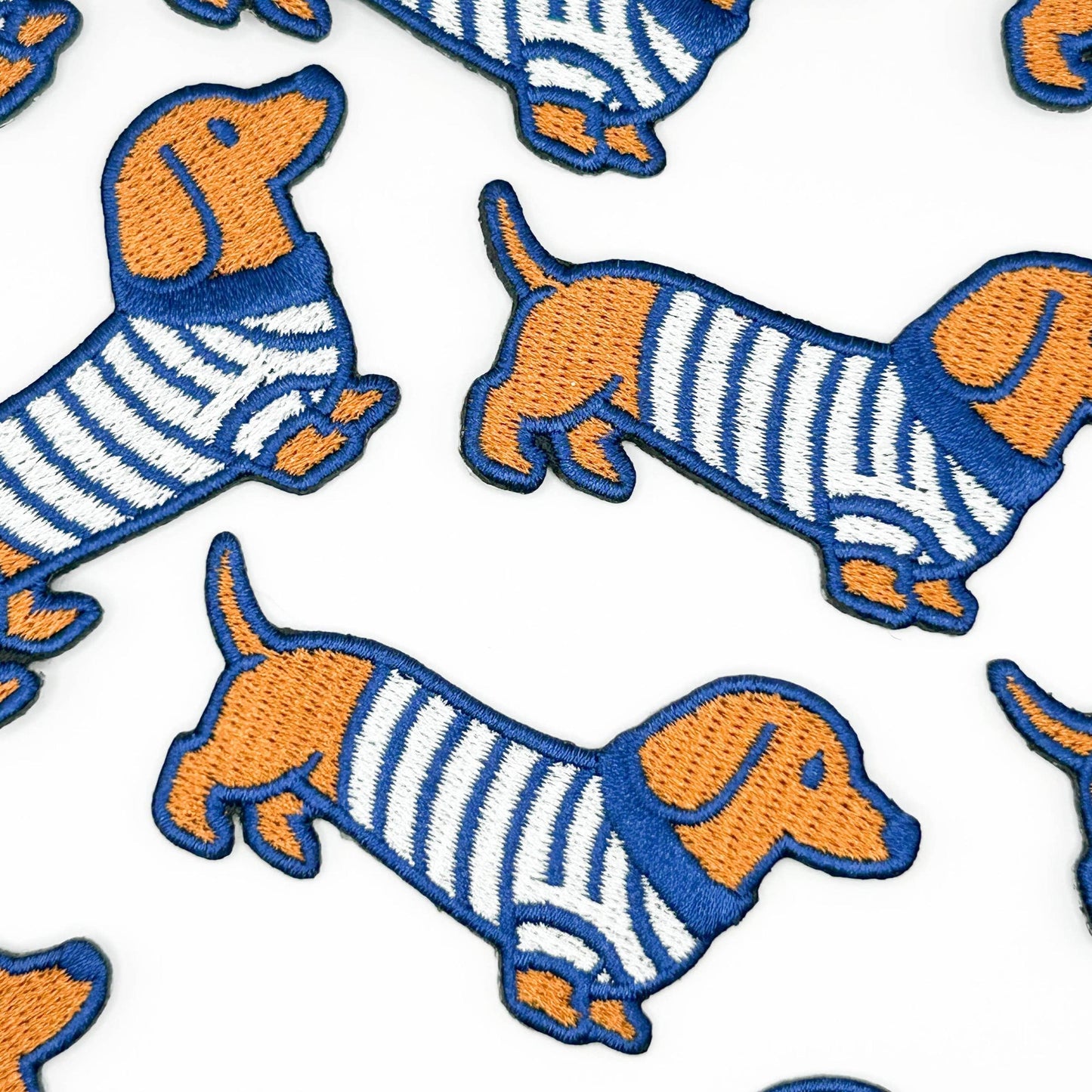 Field Trip Threads-Dachshund Embroidered Iron-On Patch-patches + pins-gather here online