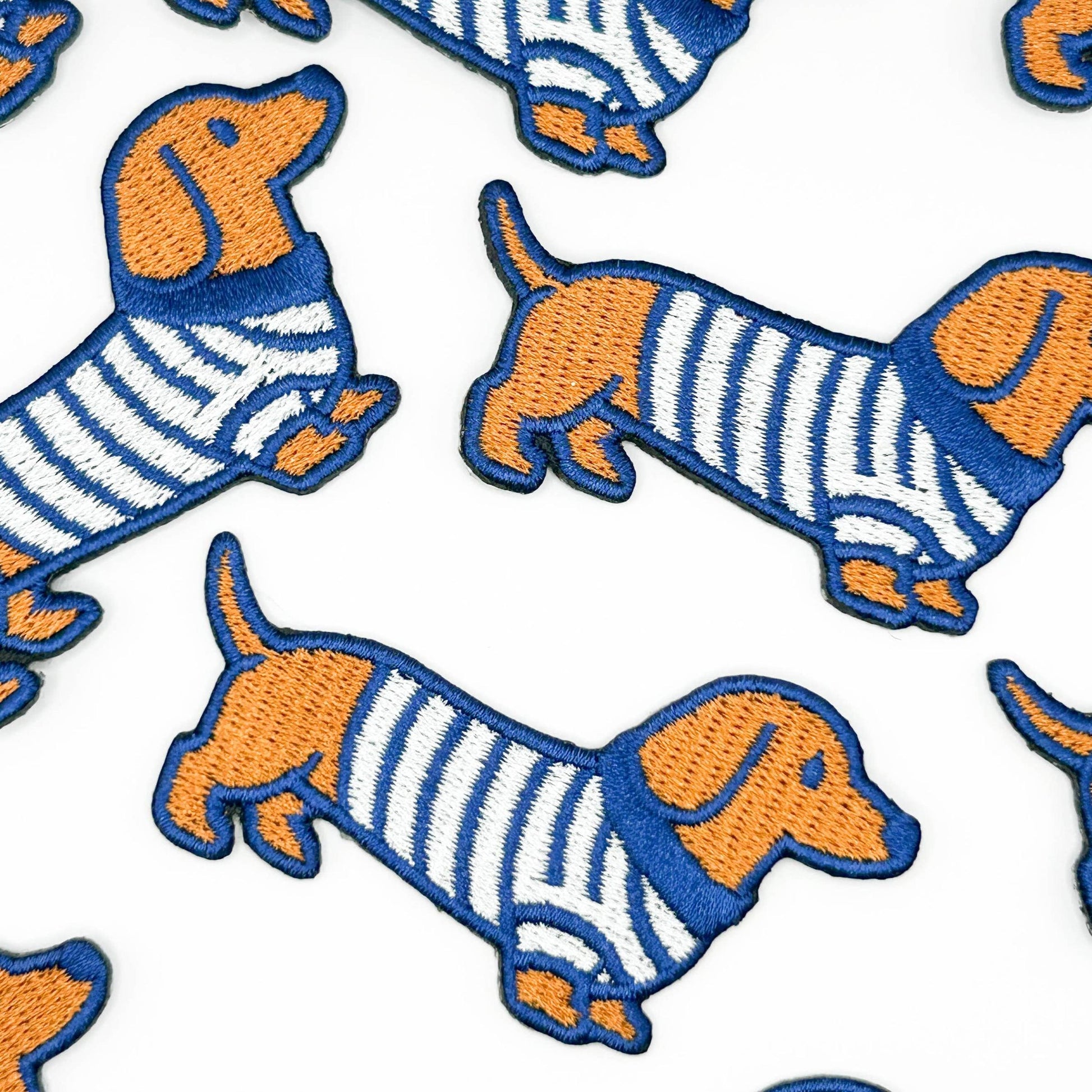 Field Trip Threads-Dachshund Embroidered Iron-On Patch-patches + pins-gather here online