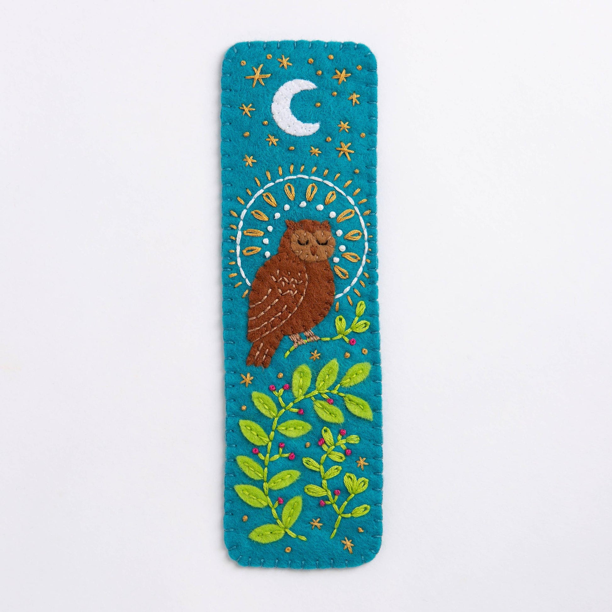 Hawthorn Handmade-Owl Bookmark Felt Craft Kit-embroidery kit-gather here online