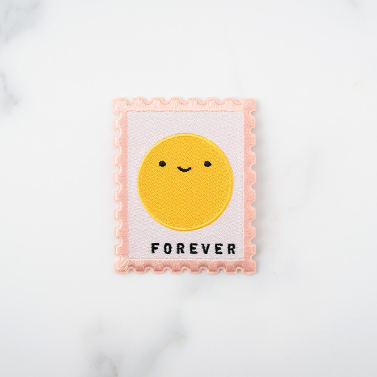 Happy Mail Forever Stamp Iron-On Patch