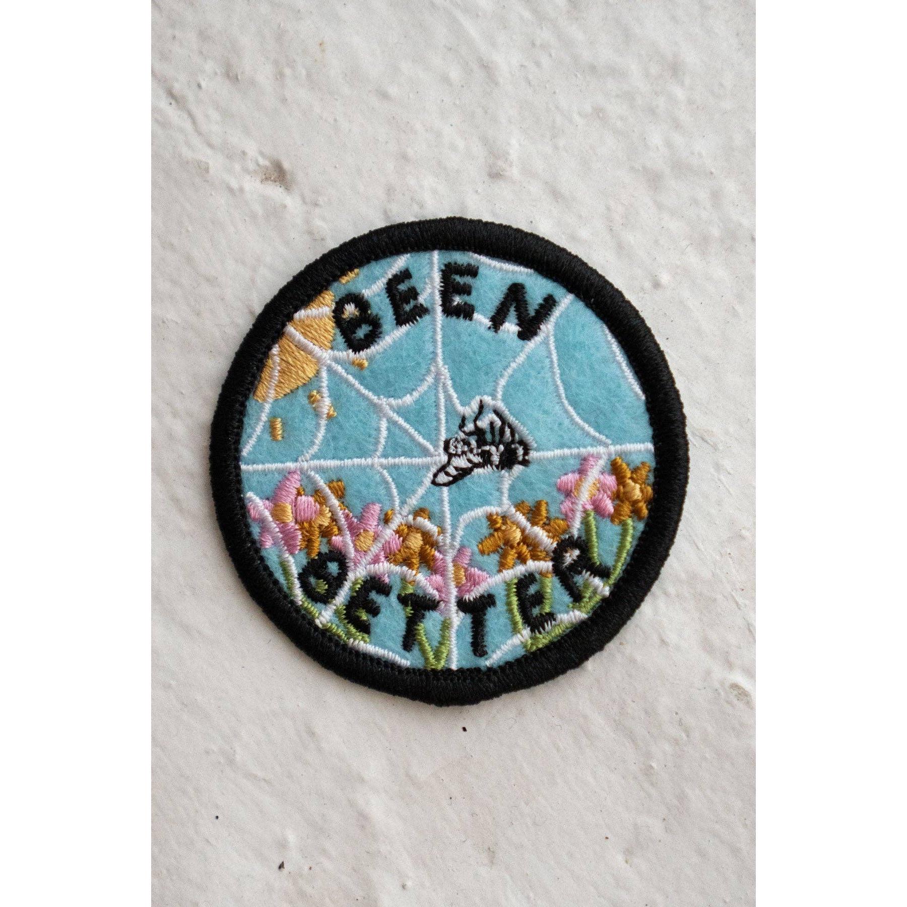Stay Home Club-Been Better (Spiderweb) - Felt Sticky Patch-sticker-gather here online