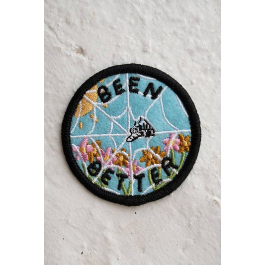 Stay Home Club-Been Better (Spiderweb) - Felt Sticky Patch-sticker-gather here online