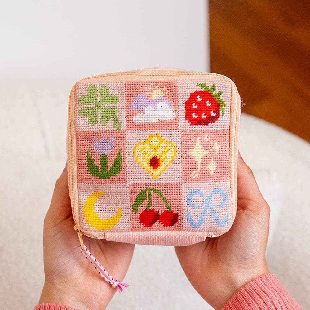 Craft Club-Good Luck Charms - Needlepoint Pouch Kit-craft kit-gather here online