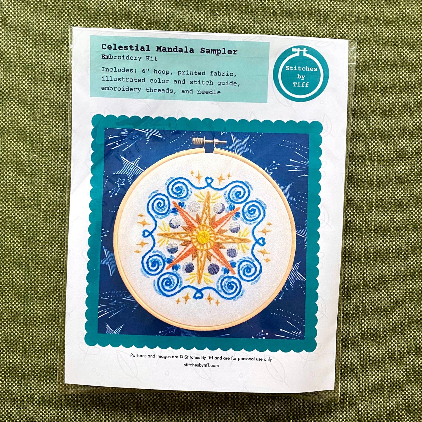 Stitches By Tiff-Celestial Mandala Embroidery Kit-embroidery kit-gather here online