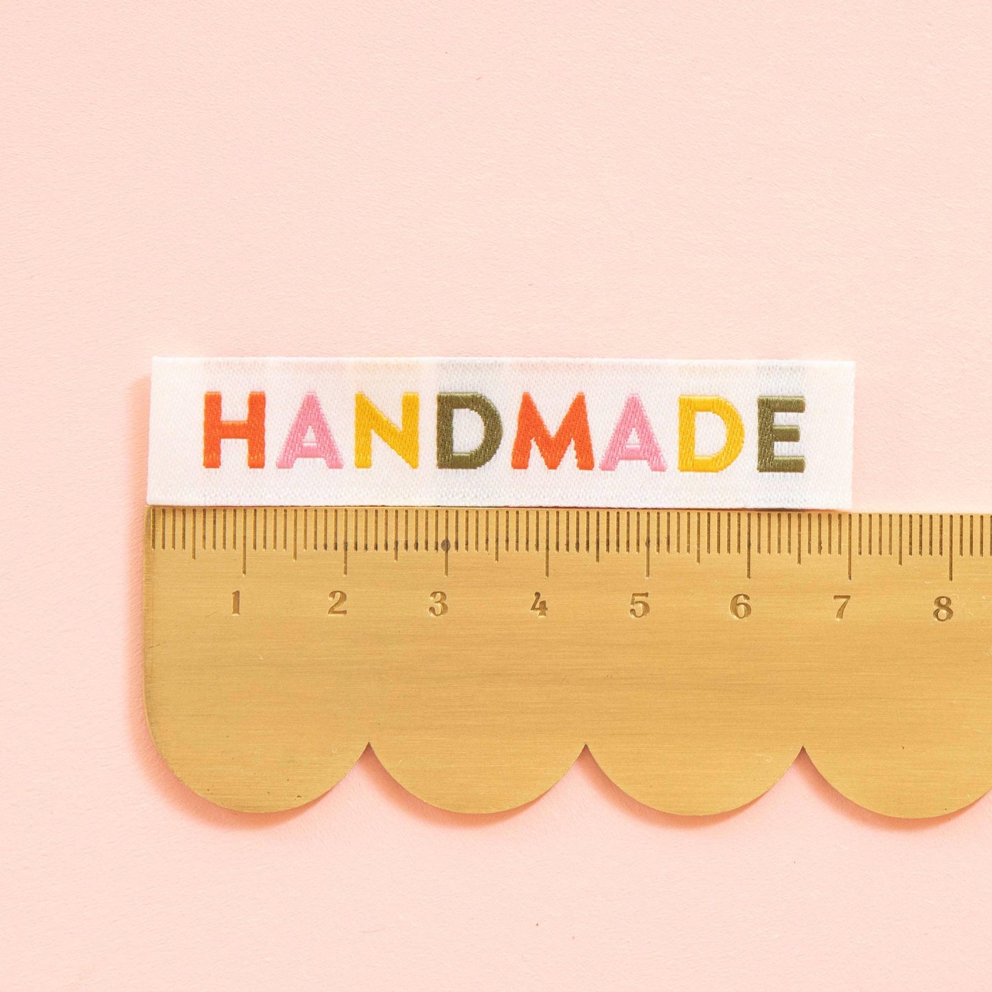 Sarah Hearts-Handmade Woven Sewing Labels - Muted Colors-sewing notion-gather here online