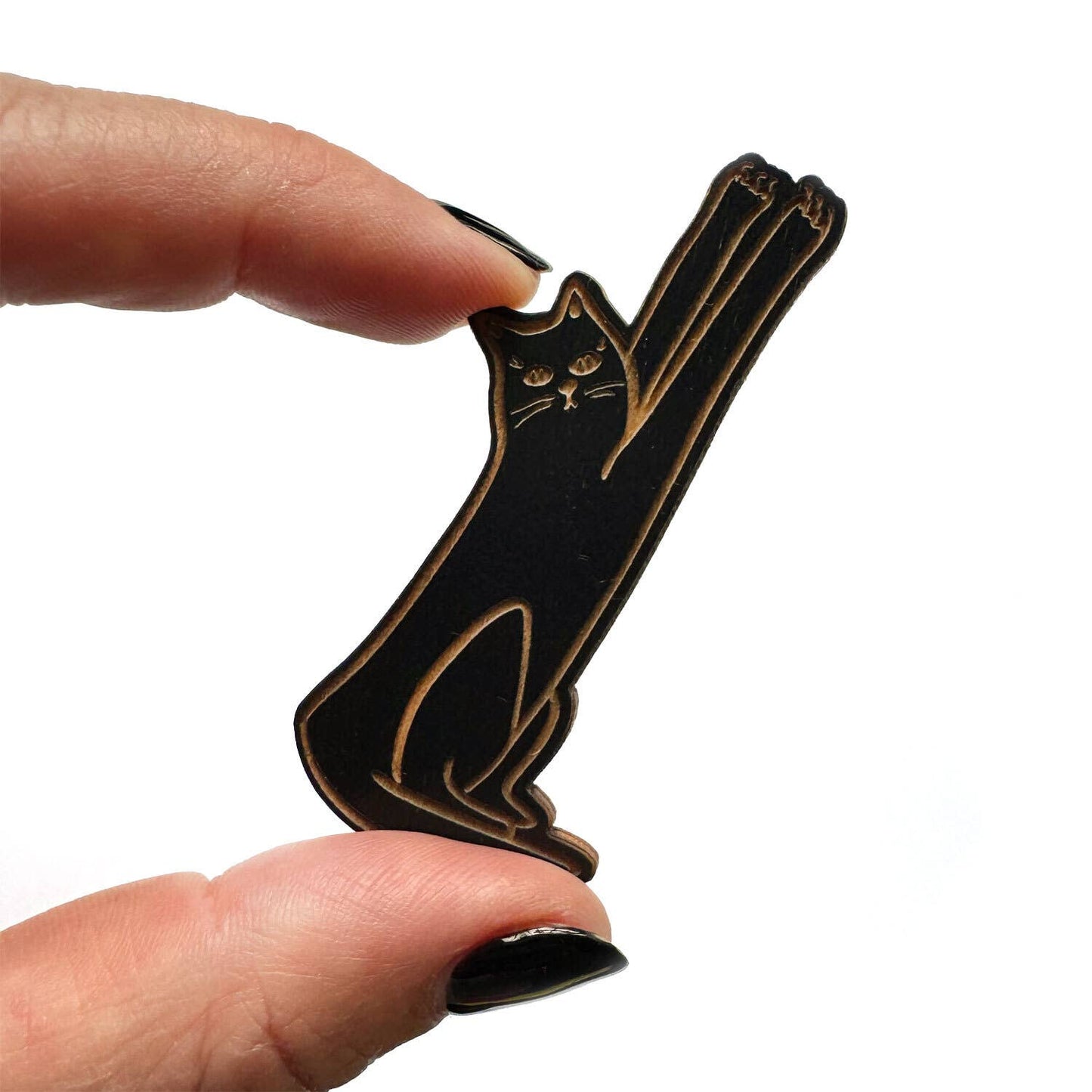 SnowMade-No Matter What - Black Cat Magnet w/Card-greeting card-gather here online