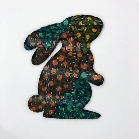 Otto Finn-Iron-on Kantha Patches - Large Bunny-accessory-gather here online