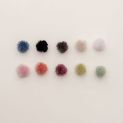 Ikigai Fiber-Wool Pom-Pom 5 Pack, 4cm-pompoms-gather here online