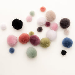 Ikigai Fiber-Wool Pom-Pom 2 Pack, 6cm-pompoms-gather here online