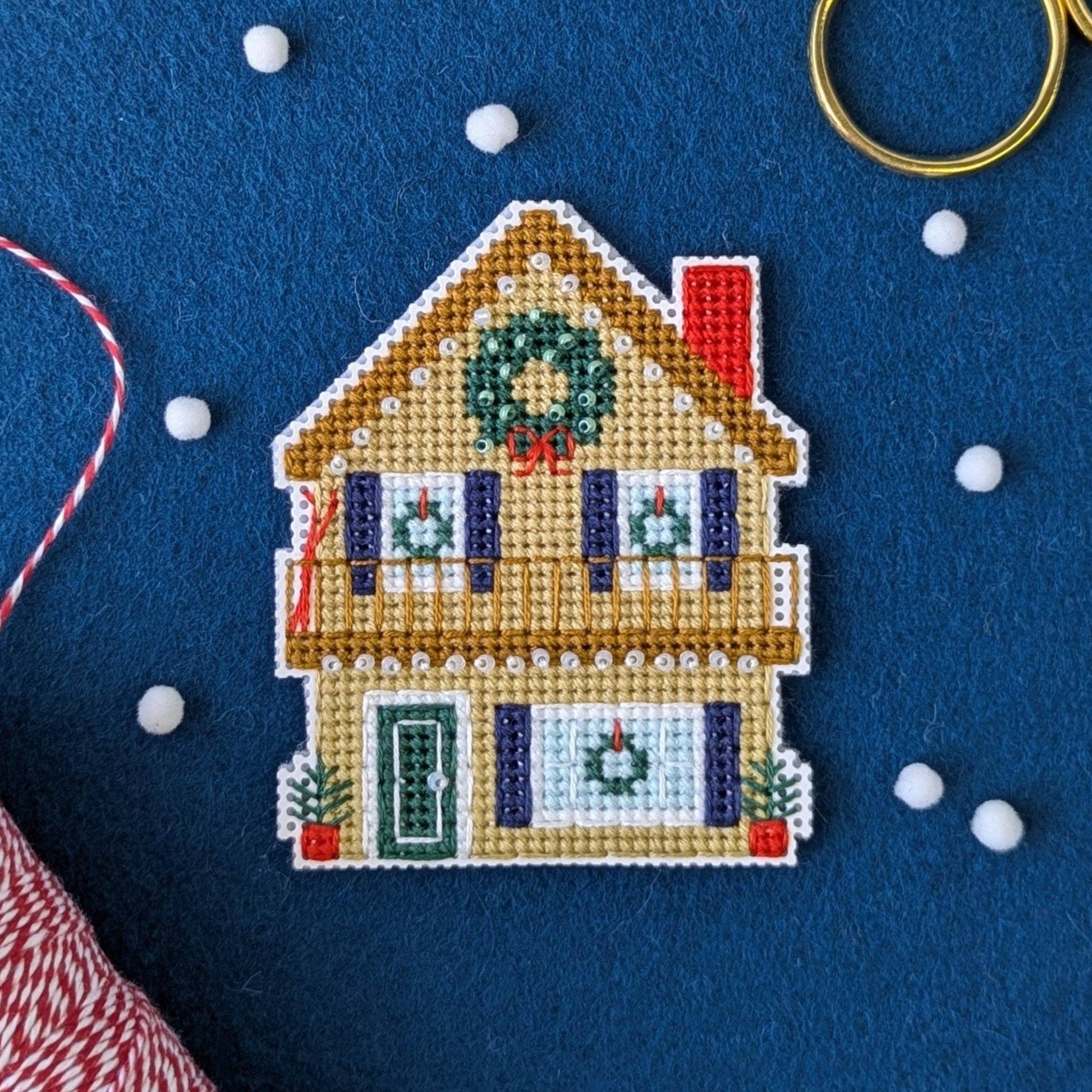 Benzie Design-Holiday Homes Chalet Cross Stitch Kit-xstitch kit-gather here online